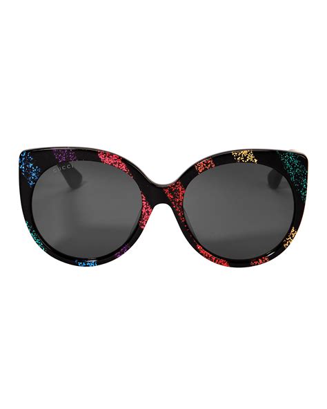 lunette gucci cat eye|gucci rainbow cat eye sunglasses.